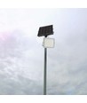 80W LED breedstraler op zonne-energie - 800lm, IP65, 10W zonnepaneel, afstandsbediening, buiten