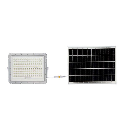 180W LED breedstraler op zonne-energie, 4000K - Incl. 20W zonnepaneel, IP65, afstandsbediening, wit