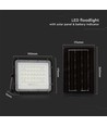6W Solara LED breedstraler op zonne-energie - IP65, 6400K, incl. afstandsbediening en zonnepaneel