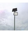 120W LED breedstraler op zonne-energie met paneel - 1200lm, IP65, incl. afstandsbediening, zwart, buiten