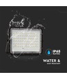 120W LED breedstraler op zonne-energie met paneel - 1200lm, IP65, incl. afstandsbediening, zwart, buiten