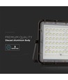 120W LED breedstraler op zonne-energie met paneel - 1200lm, IP65, incl. afstandsbediening, zwart, buiten