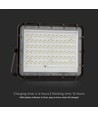 120W LED breedstraler op zonne-energie met paneel - 1200lm, IP65, incl. afstandsbediening, zwart, buiten