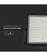 20W LED breedstraler op zonne-energie met sensor en afstandsbediening - 1800lm, IP65, 6400K, zwarte behuizing