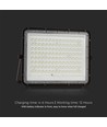20W LED breedstraler op zonne-energie - IP65, 4000K, zwart, incl. zonnepaneel en afstandsbediening