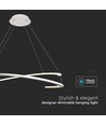 48W LED design hanglamp, wit - Triac dimbaar, 800x1200mm, 4000K, IP20