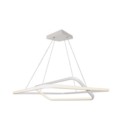 48W LED Metaalplafondlamp - 600x600xH1200mm, 4000K, wit, TRIAC dimbaar