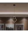 12W LED hanglamp, wit ruit-design - 105lm/W, 28x180cm, moderne kroonluchter