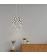 12W LED hanglamp, wit ruit-design - 105lm/W, 28x180cm, moderne kroonluchter