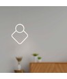 12W witte hanglamp - 28x180cm, 3000K, modern ruit design, incl. lichtbron