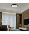 49W LED decoratieve plafondlamp, dimbaar - Ø60cm, 106lm/W, zwart, 3000K, Triac dimbaar