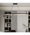45W LED design hanglamp - TRIAC dimbaar, 3000K, zwart