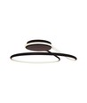 54W LED designer hanglamp, dimbaar - Zwart, 4000K, 5330lm, ronde abstracte vorm