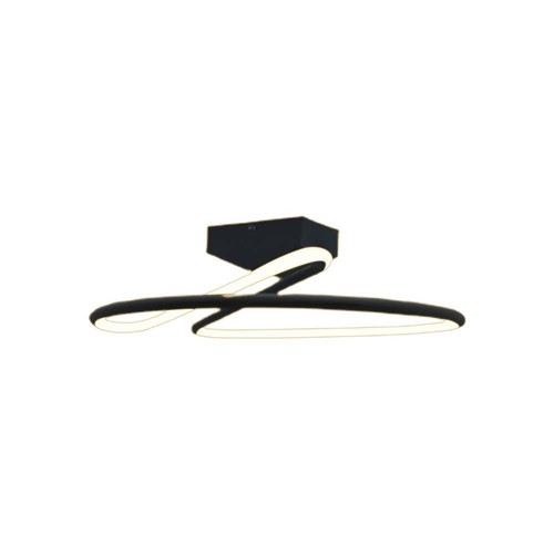 20W LED designer hanglamp, Ø25cm - 107lm/W, 4000K, zwart, rond, modern design