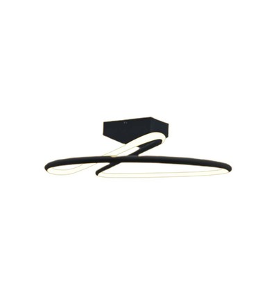 20W LED designer hanglamp, Ø25cm - 107lm/W, 4000K, zwart, rond, modern design