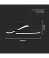 20W LED designer hanglamp, Ø25cm - 107lm/W, 4000K, zwart, rond, modern design