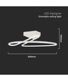 43W LED Designer plafondlamp, wit rond - 4580lm, Ø52cm, 4000K, elegant design