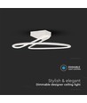 43W LED Designer plafondlamp, wit rond - 4580lm, Ø52cm, 4000K, elegant design