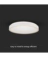 18W LED designer plafondlamp - Rond, wit, Ø35cm, 4000K, 1280lm