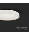 18W LED designer plafondlamp - Rond, wit, Ø35cm, 4000K, 1280lm