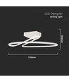 24W LED designer plafondlamp - Rond, wit, 2560lm, 4000K, IP20