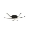 20W LED designer plafondlamp - 3 gekruiste buizen, 105lm/W, zwarte afwerking, 3000K