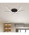 20W LED designer plafondlamp - 3 gekruiste buizen, 105lm/W, zwarte afwerking, 3000K