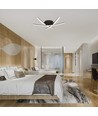 20W LED designer plafondlamp - 3 gekruiste buizen, 105lm/W, zwarte afwerking, 3000K