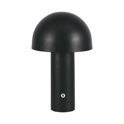 3W oplaadbare LED tafellamp, zwart - 3-in-1 CCT, dimbaar, touch, 5V, 1800mAh batterij