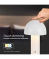 LED tafellamp - 1800mAh batterij, Ø150x250, 3-in-1, wit, Hus