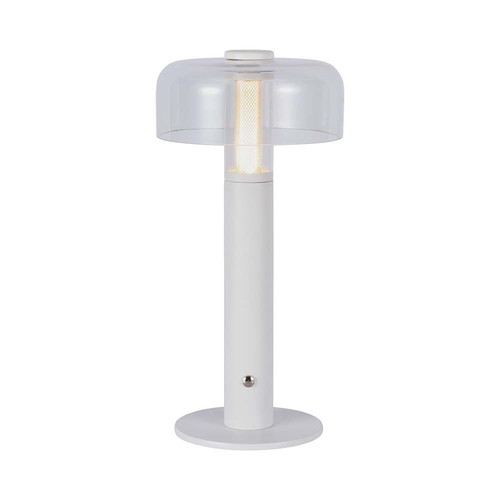 1W LED tafellamp met batterij, wit - Oplaadbaar, 3000K, touch dimbaar, DC 5V