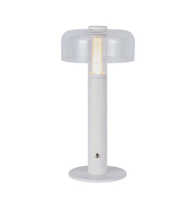 1W LED tafellamp met batterij, wit - Oplaadbaar, 3000K, touch dimbaar, DC 5V