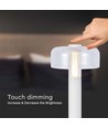1W LED tafellamp met batterij, wit - Oplaadbaar, 3000K, touch dimbaar, DC 5V