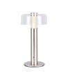 1W oplaadbare LED tafellamp, champagne goud - Touch dimbaar, USB-C, 3000K, 1800mAh, hoogte 30cm