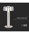 1W oplaadbare LED tafellamp, champagne goud - Touch dimbaar, USB-C, 3000K, 1800mAh, hoogte 30cm