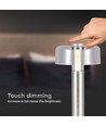 1W oplaadbare LED tafellamp, champagne goud - Touch dimbaar, USB-C, 3000K, 1800mAh, hoogte 30cm