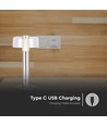 1W oplaadbare LED tafellamp, champagne goud - Touch dimbaar, USB-C, 3000K, 1800mAh, hoogte 30cm