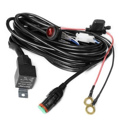 Kabel met schakelaar voor werklamp - 1 lamp, 15A, DT06-2S stekker, werklamp