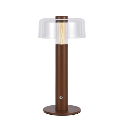 1W oplaadbare LED tafellamp, zandbruin - Touch dimbaar, 3000K, USB-C, 150x300mm