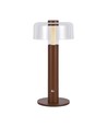 1W oplaadbare LED tafellamp, zandbruin - Touch dimbaar, 3000K, USB-C, 150x300mm