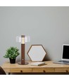 1W oplaadbare LED tafellamp, zandbruin - Touch dimbaar, 3000K, USB-C, 150x300mm