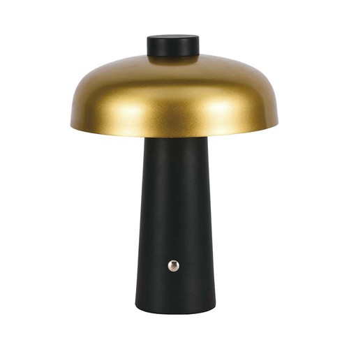 3W oplaadbare LED tafellamp - Touch dimbaar, 3-in-1 CCT, goud/zwart, incl. USB-kabel