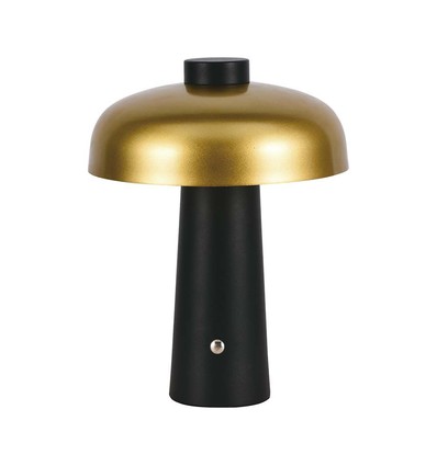 3W oplaadbare LED tafellamp - Touch dimbaar, 3-in-1 CCT, goud/zwart, incl. USB-kabel