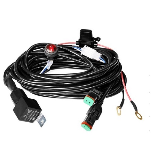 Kabel met schakelaar voor LEDlife werklamp - Voor 2 lampen, 2x15A, DT06-2S stekker