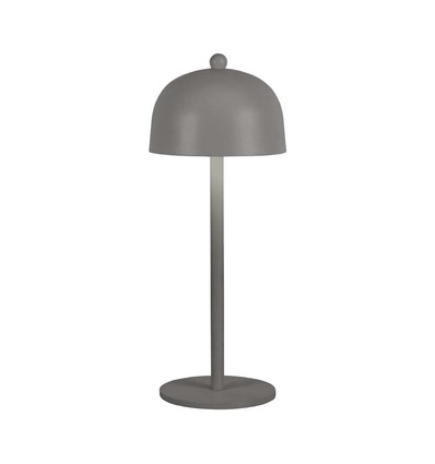 V-Tac Oplaadbare tafellamp 3-in-1 - CCT, grijs, IP20, touch dimbaar