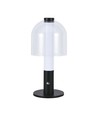 2W LED tafellamp, oplaadbaar - Touch dimbaar, 3-in-1 CCT, zwart, USB, incl. batterij