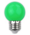 E27 1W LED kogellamp - Groen, mat