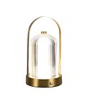 1W oplaadbare LED tafellamp, touch dimbaar - 3-in-1 CCT, French Gold, 1800mAh batterij, hoogte 19cm