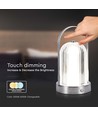 1W oplaadbare LED tafellamp, 3-in-1 CCT - Touch dimbaar, USB-C, 6-8 uur batterij, antieke finish