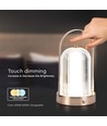 1W oplaadbare LED tafellamp, antiek brons - 3-in-1 CCT, dimbaar, 5V, 1800mAh batterij, hoogte 19cm